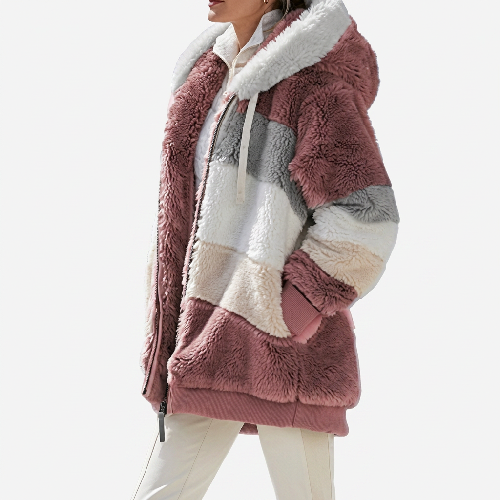 Darcey | Elegant Multicolor Warm Puffer jacket