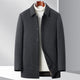 Men's Collared Shirt Jacket Button-Front with Side Pockets