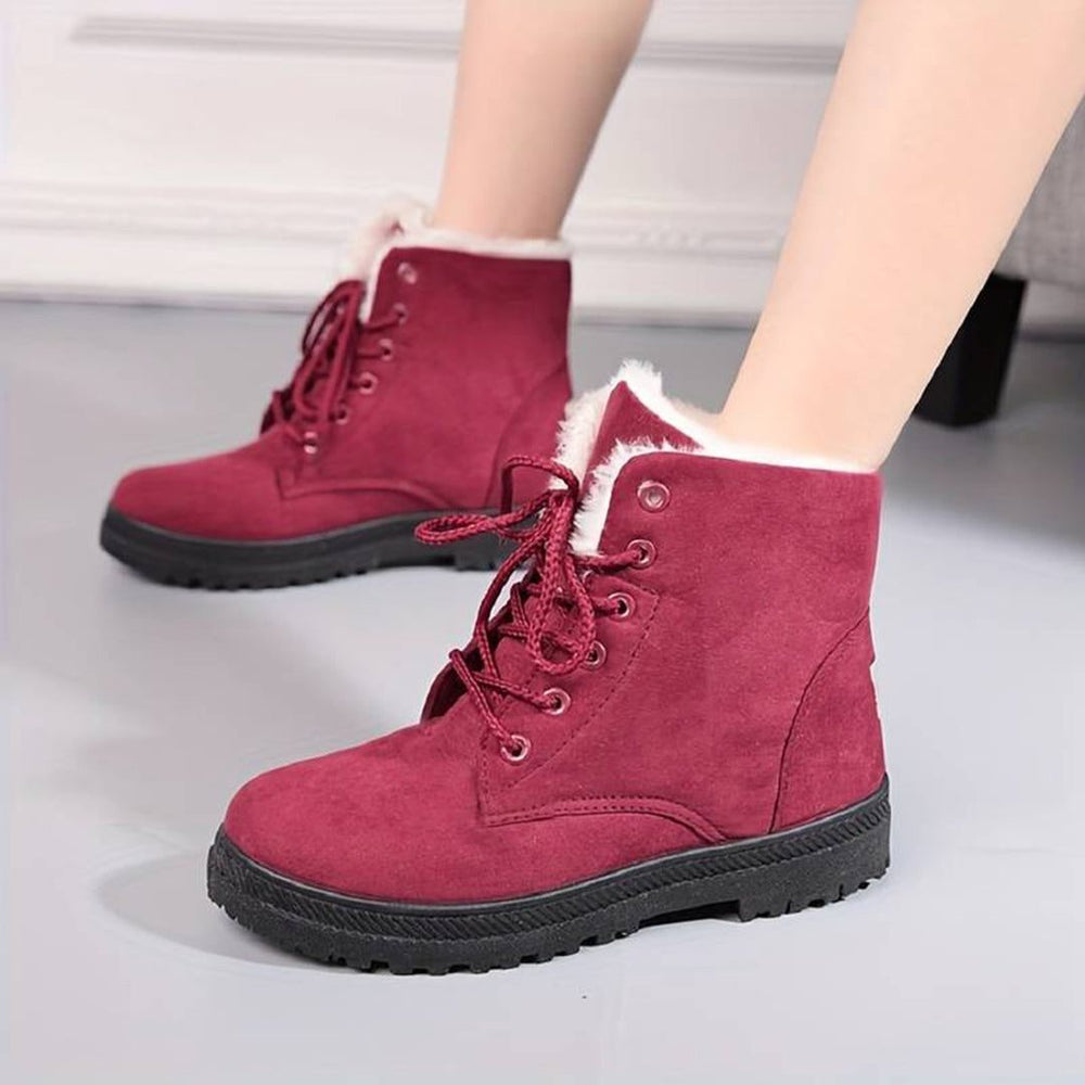 Anais | Women's Lace-Up Ankle Boots | Fleece-Lined - Vellmont & Co.
