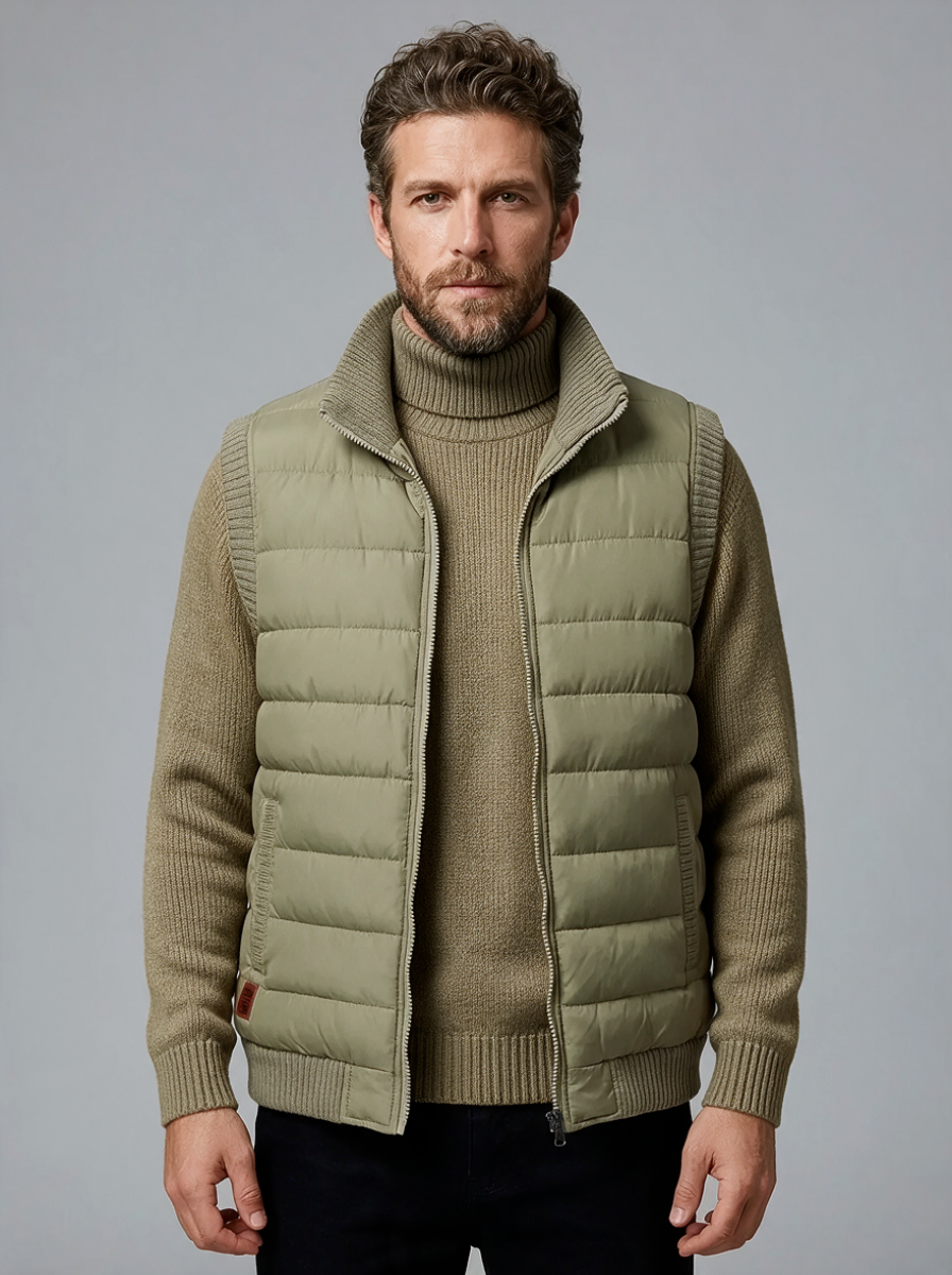 Ethan | Men's Padded Vest | Fur-Lined - Vellmont & Co.