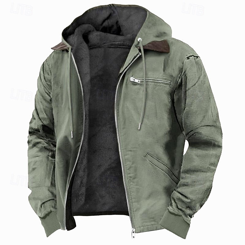 Gideon | Men's Hooded Jacket | Fleece-Lined - Vellmont & Co.