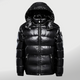 Men's Hooded Quilted Puffer Jacket with Zip Pockets