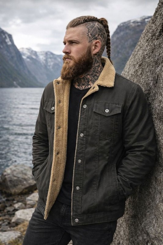 Wyatt | Men's Sherpa-Lined Jacket | Button-Front - Vellmont & Co.